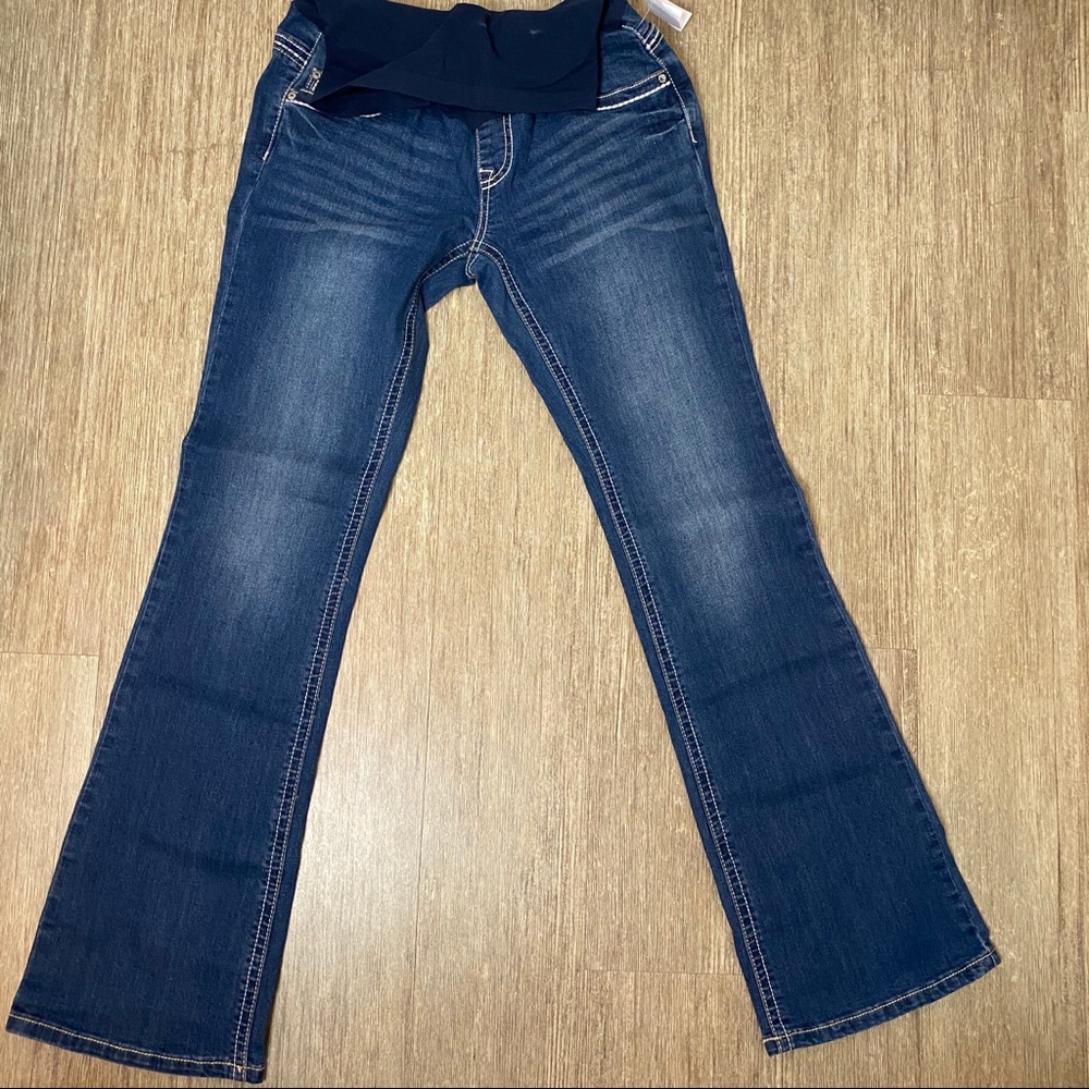 Indigo Blue Maternity Denim Blue Jeans